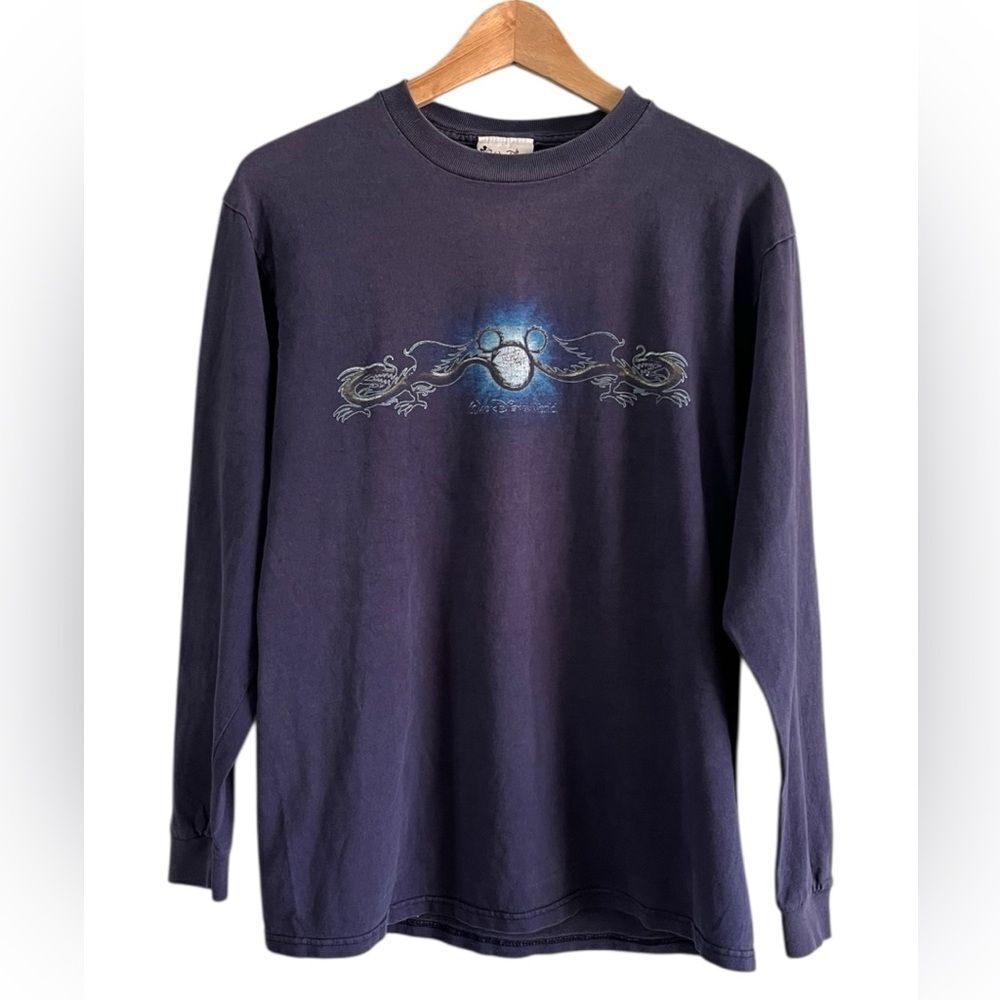 Vintage 90’s Walt Disney Long Sleeve T-Shirt Dragon Design Size Large